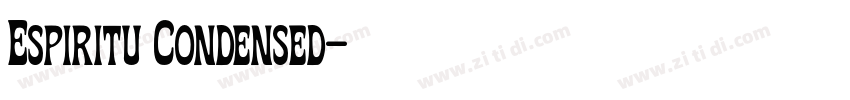 Espiritu Condensed字体转换 Espiritu Condensed字体转换